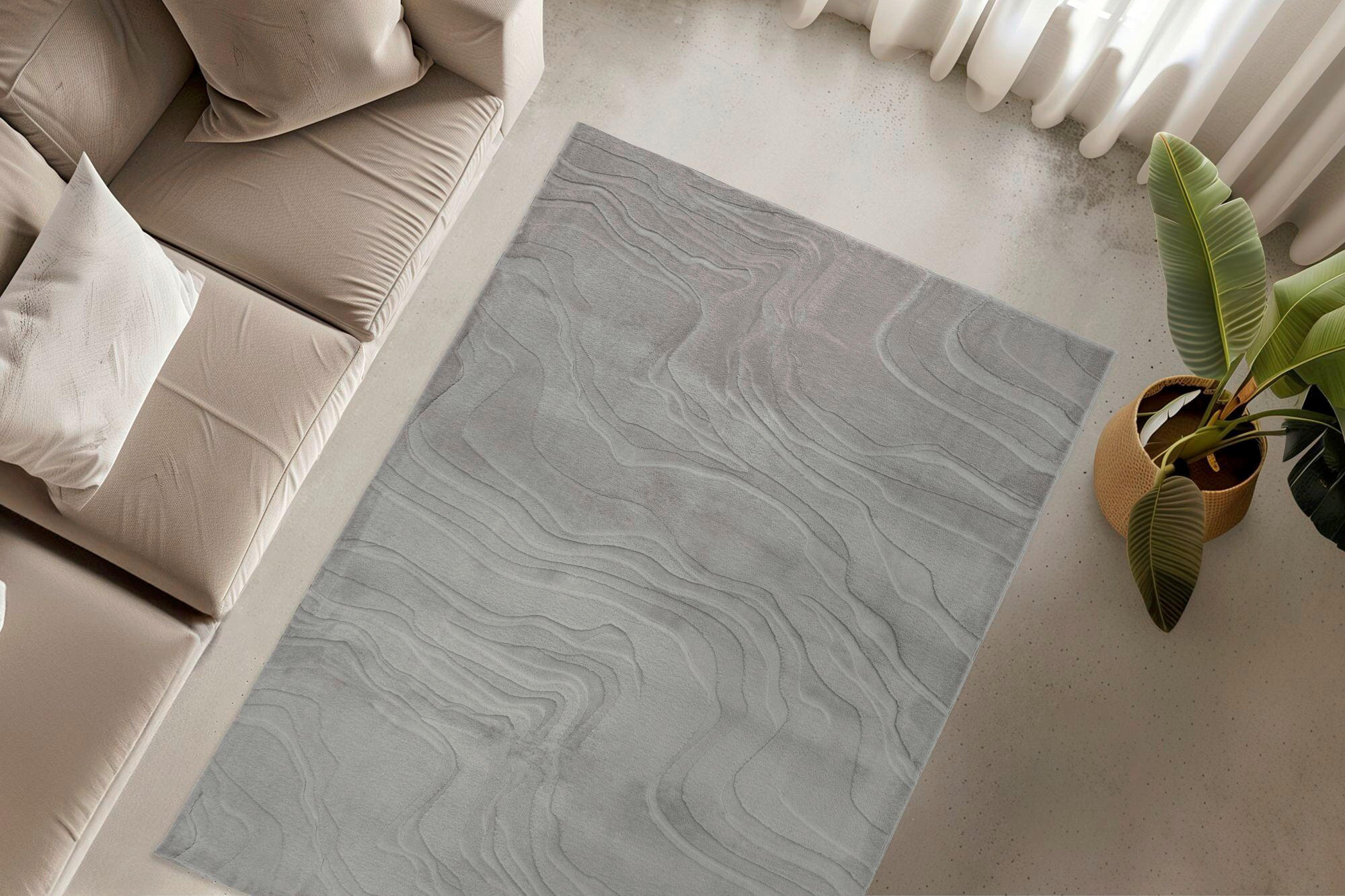 COVOR CU ȚESĂTURĂ PLATĂ My Interstellar  - gri, Basics, textil (160/230cm)