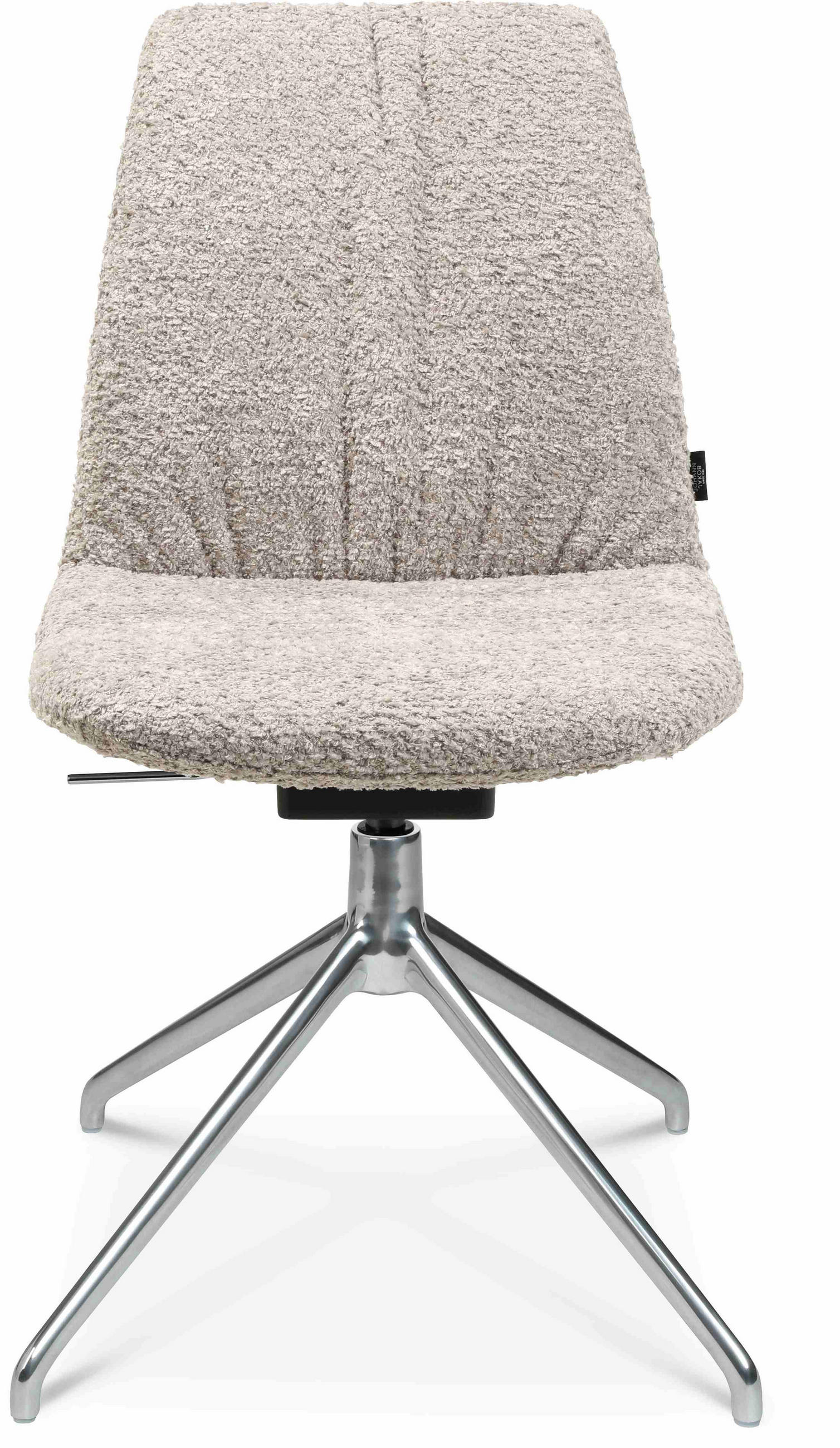 STUHL - Greige/Alufarben, Design, Textil/Metall (46/81,5-84,5/55cm) - Johann Jakob