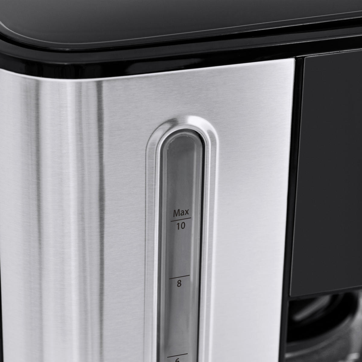 THERMO-KAFFEEMASCHINE Taste & Style  - Silberfarben/Schwarz, Basics, Glas (17/32,5/24,5cm) - CASO Design