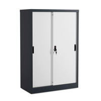 IRATTARTÓ SZEKRÉNY - antracit/fehér, Konventionell, fém (80/120/40cm) - MID.YOU