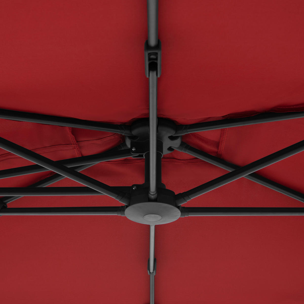 SENČNIK - črna/bordo, Basics, kovina/tekstil (240/135cm) - Doppler