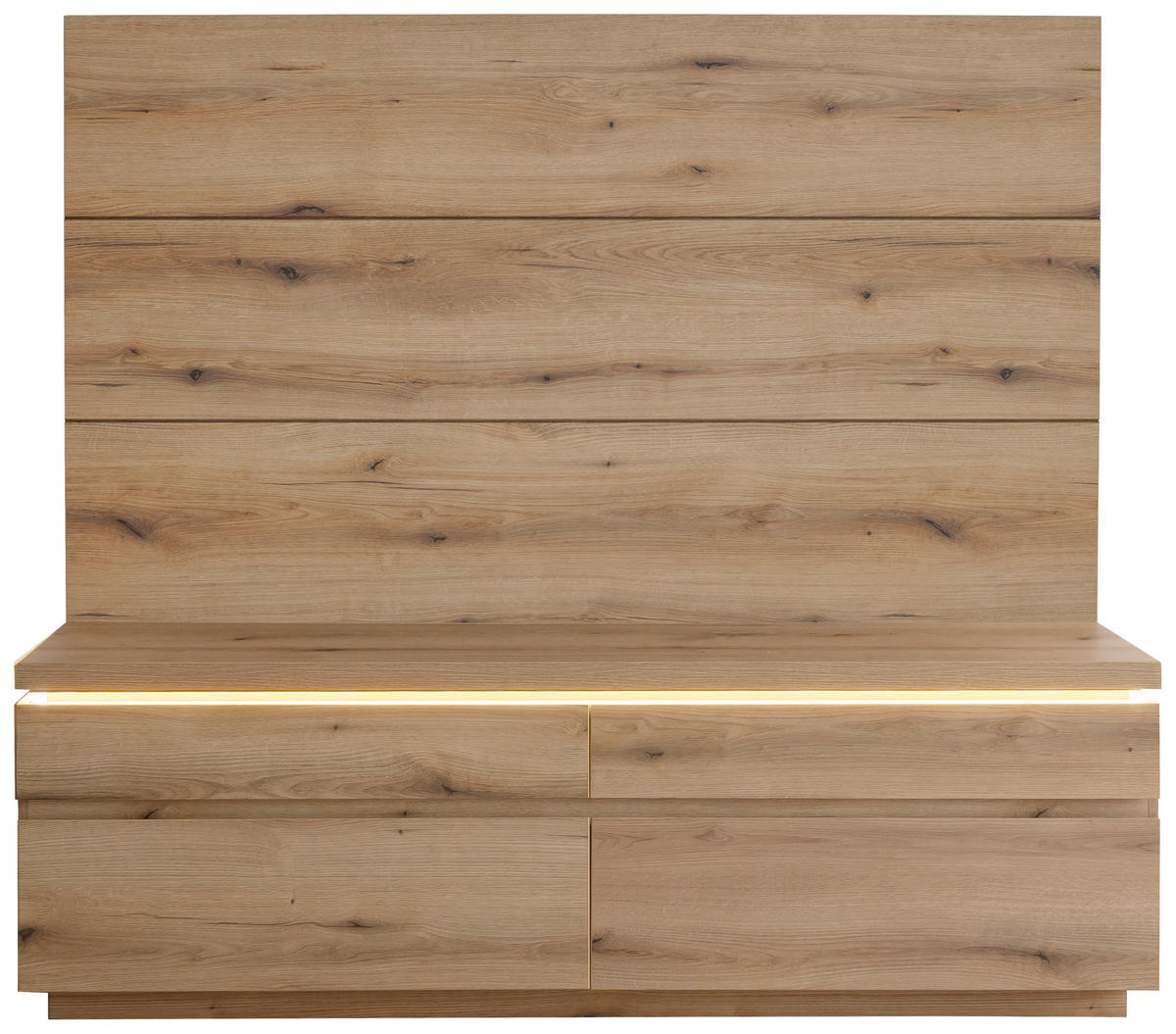 WOHNWAND  Eichefarben 180/164/40 cm  - Eichefarben, Design, Holzwerkstoff (180/164/40cm) - Livetastic