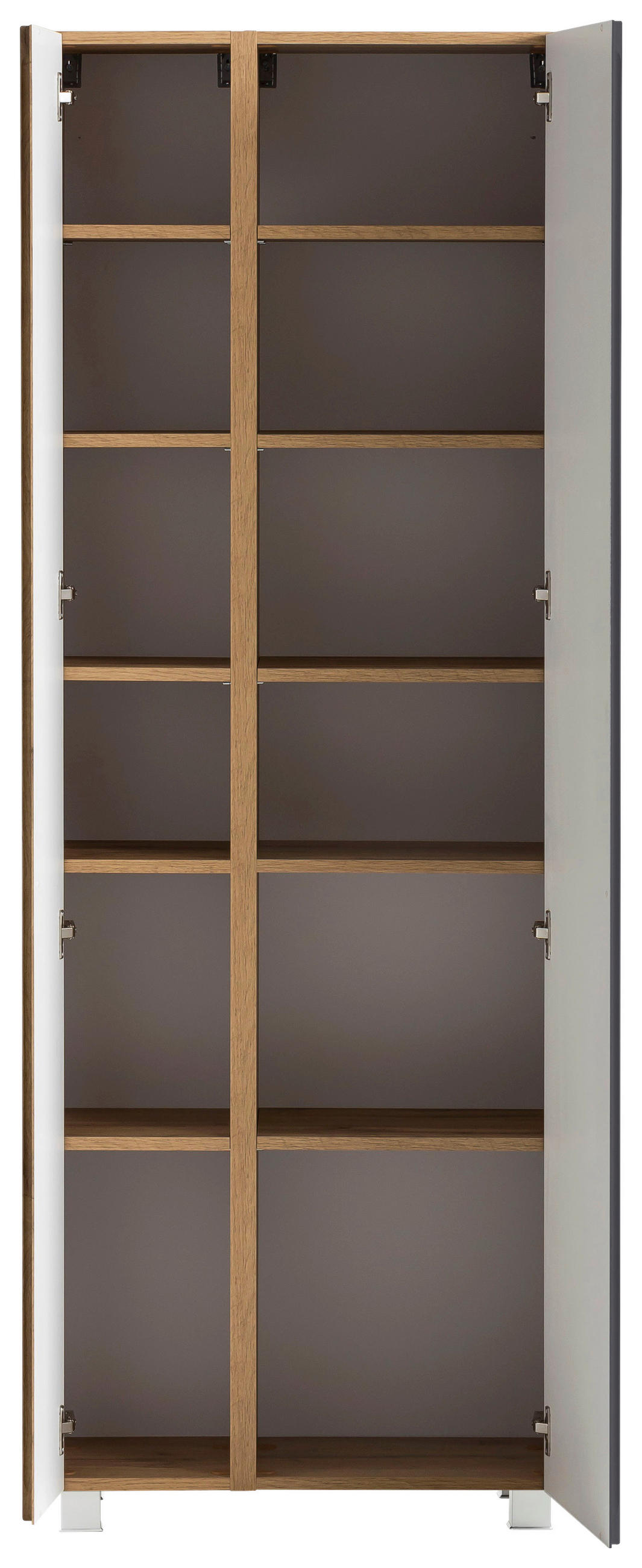 HOCHSCHRANK 65/180/35 cm  - Eiche Wotan/Grau, MODERN, Holzwerkstoff (65/180/35cm) - Held