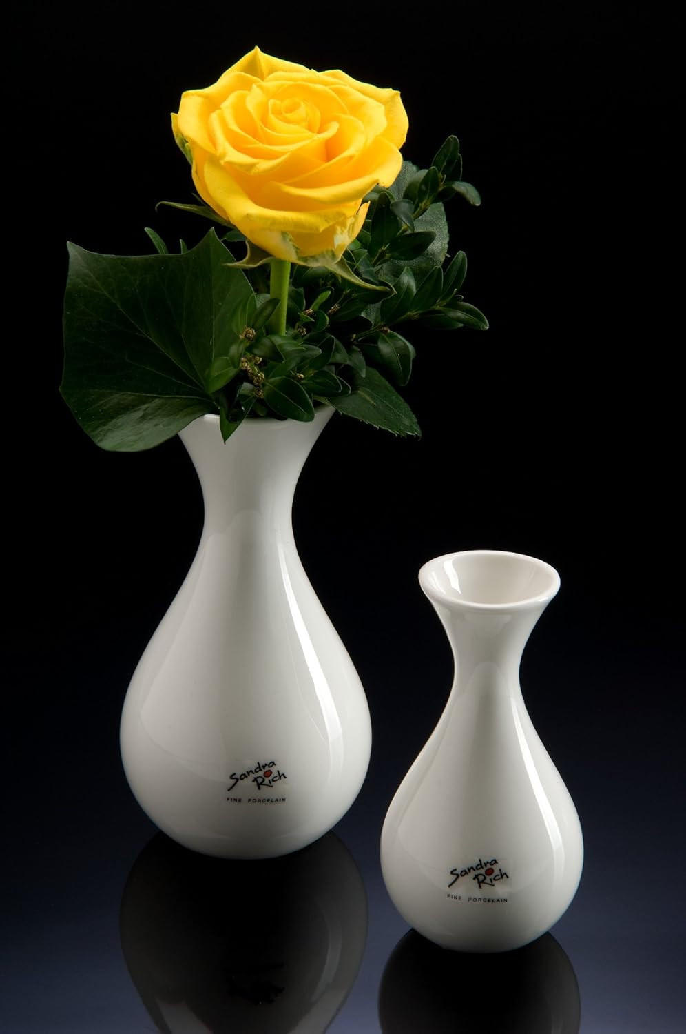 VASE 13 cm  - Weiß, Basics, Keramik (6,5/13cm)