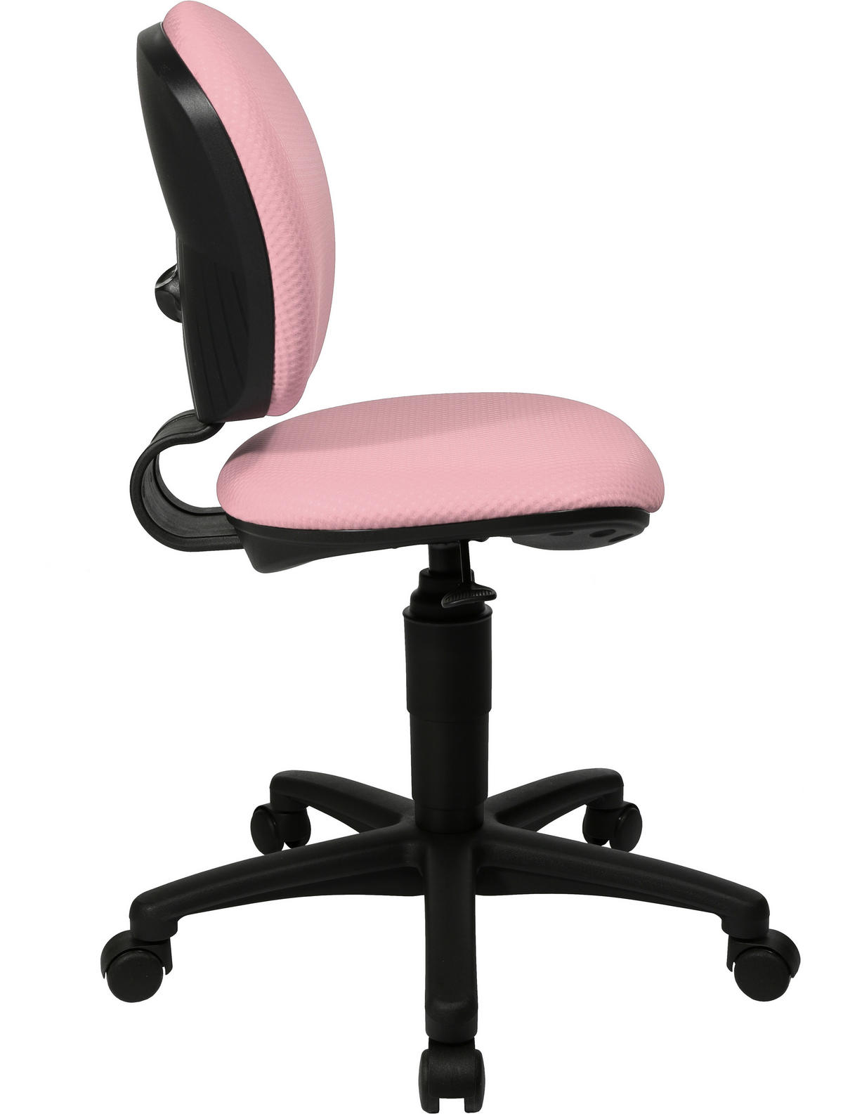 JUGENDDREHSTUHL Rosa, Schwarz  - Schwarz/Rosa, Basics, Kunststoff/Textil (40/40-49/38cm) - Xora