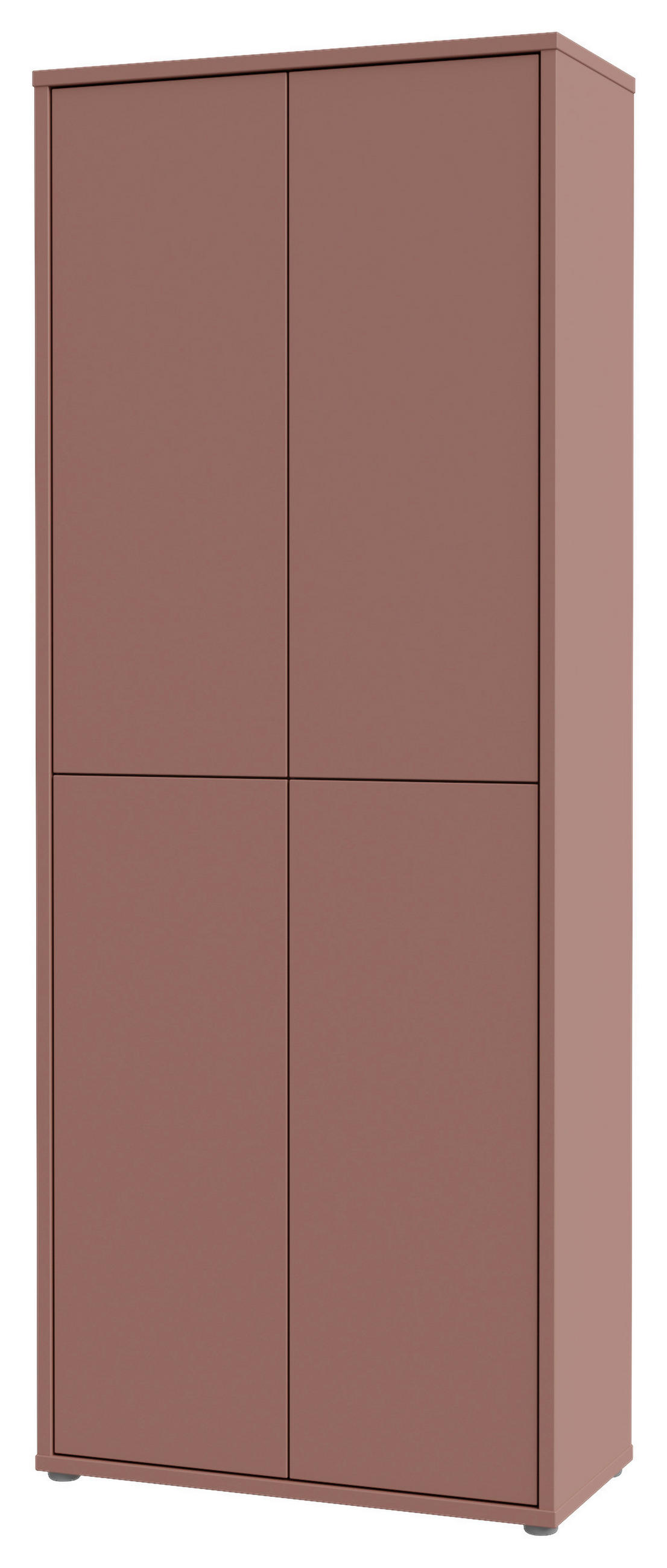 SCHUHSCHRANK Terracotta  - Terracotta/Grau, Basics, Holzwerkstoff/Kunststoff (75/192/35cm) - Xora