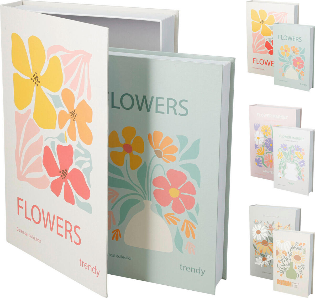 DEKOR LÁDA  - többszínű, Basics, papír (21cm)