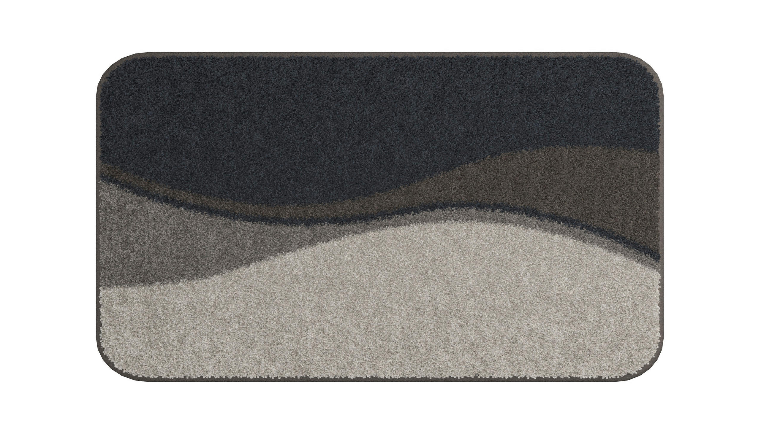 BADEMATTE Braun 65/115 cm  - Braun, Basics, Kunststoff/Textil (65/115cm) - Grund