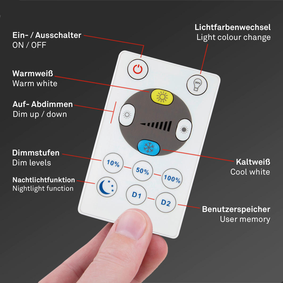 LED-PANEEL 42/42/2.9 cm   - Schwarz, Design, Kunststoff (42/42/2.9cm) - Briloner