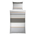 BETTWÄSCHE TANJA Satin 140/200 cm  - Grau, KONVENTIONELL, Textil (140/200cm) - Novel