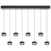 LED-HÄNGELEUCHTE 150/13/200 cm    - Schwarz/Nickelfarben, Design, Metall (150/13/200cm) - Trio Leuchten