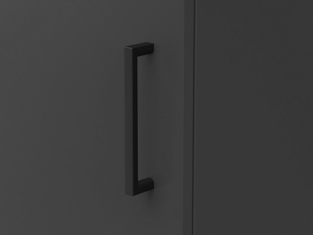 MEHRZWECKSCHRANK 50/195/40 cm  in Graphitfarben  - Anthrazit/Schwarz, MODERN, Holzwerkstoff/Kunststoff (50/195/40cm) - Carryhome