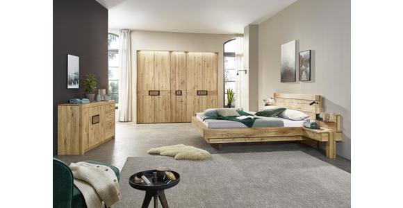DREHTÜRENSCHRANK in Eichefarben, Dunkelbraun - Eichefarben/Dunkelbraun, Natur, Holz (301,9/223,3/61,9cm) - Valnatura