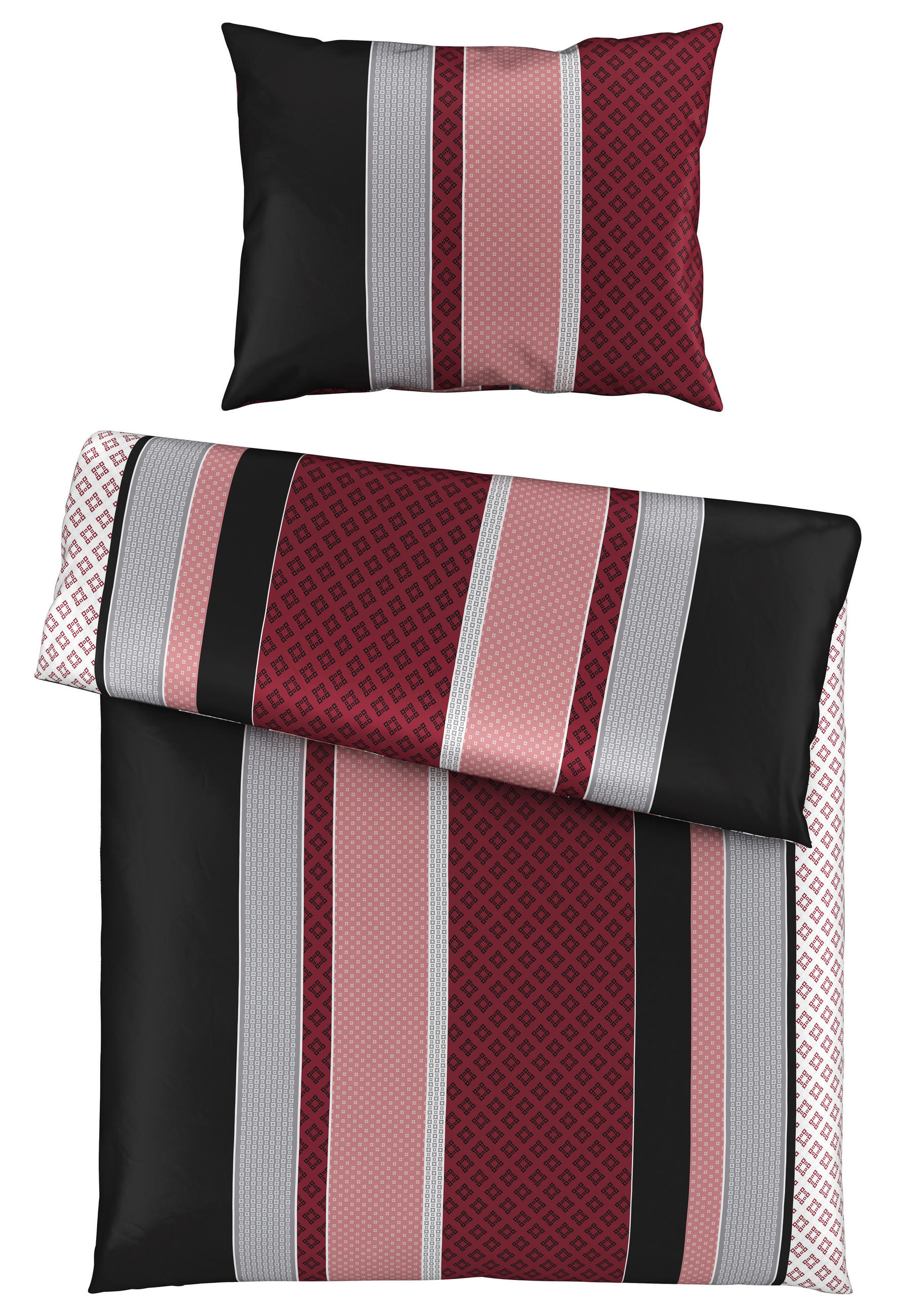 POSTELJINA KISTA 140/200 cm saten bobica  - bobica, Dizajnerski, tekstil (140/200cm) - Novel