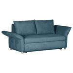 SCHLAFSOFA Cord Türkis  - Türkis/Chromfarben, Design, Kunststoff/Textil (176/81/98cm) - Xora