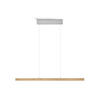 LED-HÄNGELEUCHTE 100/4/55-150 cm  - Eichefarben, Natur, Holz/Metall (100/4/55-150cm) - Herzblut