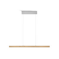 LED-HÄNGELEUCHTE 100/4/55-150 cm  - Eichefarben, Natur, Holz/Metall (100/4/55-150cm) - Herzblut