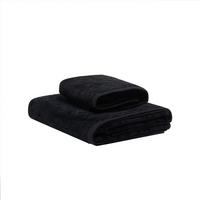FROTTIERSET 3D LOGO Schwarz 2-teilig  - Schwarz, Basics, Textil - Diesel