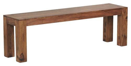 SITZBANK 140/45/35 cm Sheeshamfarben Sheesham massiv  - Sheeshamfarben, MODERN, Holz (140/45/35cm) - MID.YOU