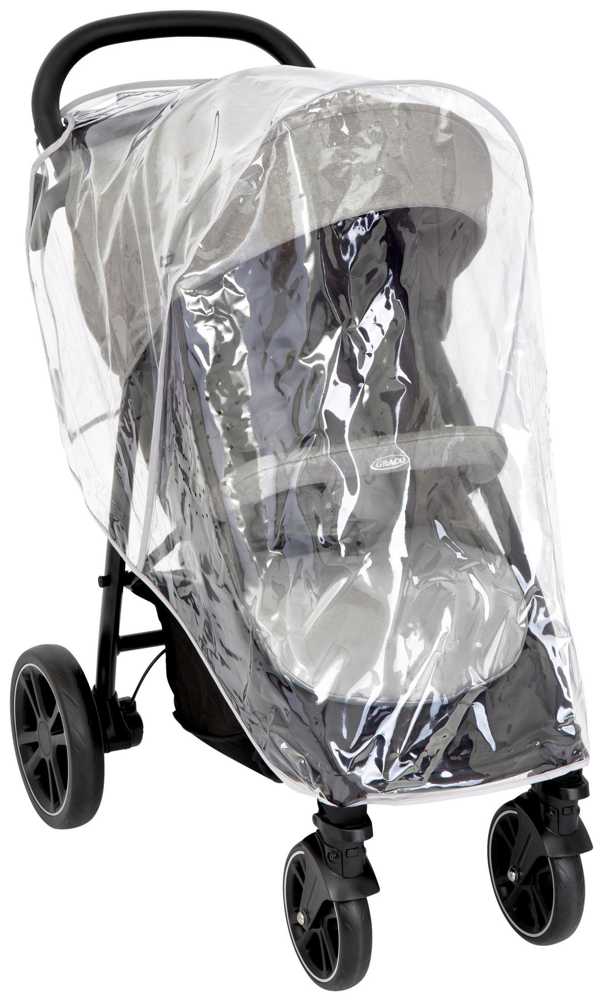 BUGGY EEZEFOLD  - Schwarz/Grau, Basics, Textil/Metall (59,4/103/93cm) - Graco