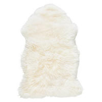 SCHAFFELL 50/80 cm Weiß  - Weiß, Natur, Fell/Textil (50/80cm) - Linea Natura