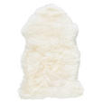 SCHAFFELL 50/80 cm Weiß Tierform  - Weiß, Natur, Fell/Textil (50/80cm) - Linea Natura