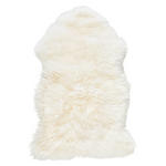 SCHAFFELL 50/80 cm Weiß  - Weiß, Natur, Fell/Textil (50/80cm) - Linea Natura
