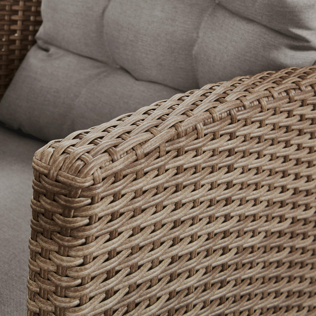 ZAHRADNÍ JÍDELNÍ SET kov, plast, sklo, textil - šedá/béžová, Moderní, kov/textil - Ambia Garden