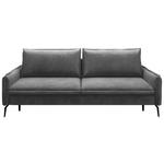 SCHLAFSOFA in Chenille Graphitfarben  - Schwarz/Graphitfarben, KONVENTIONELL, Textil/Metall (223/89/107cm) - Carryhome