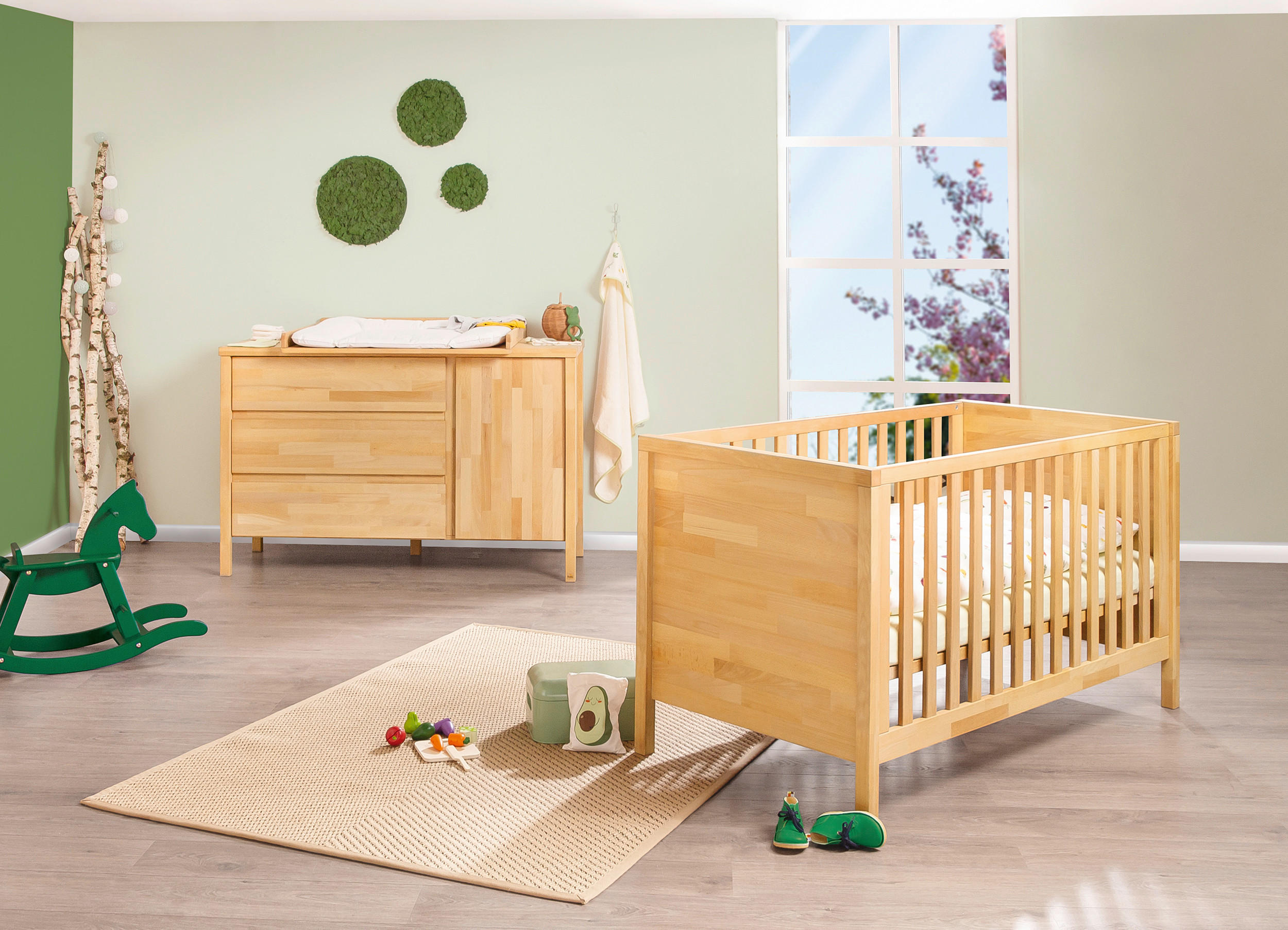 BABYZIMMER PINOLINO ENNO  - Buchefarben, Natur, Holz - Pinolino
