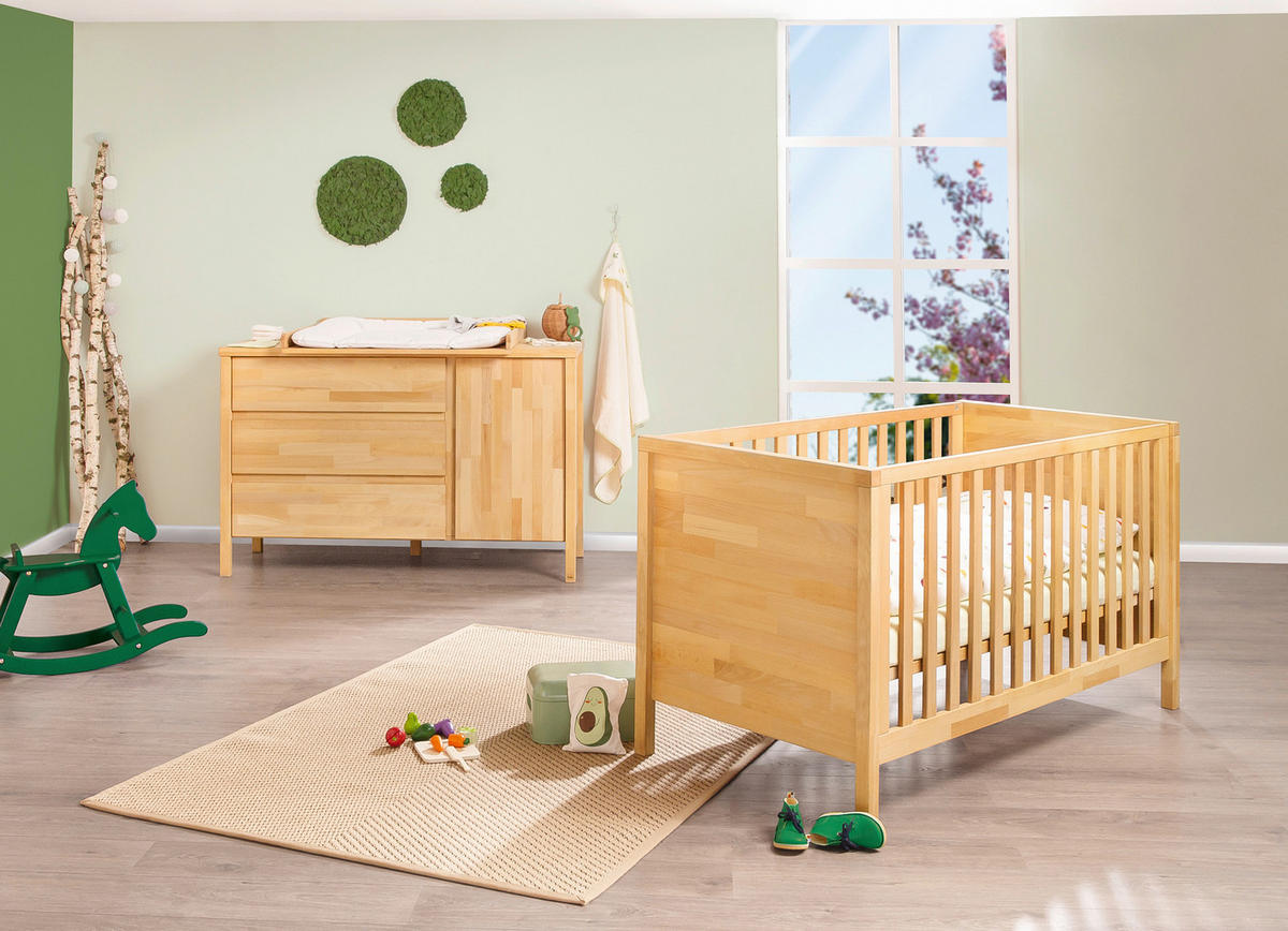 BABYZIMMER PINOLINO ENNO  - Buchefarben, Natur, Holz - Pinolino