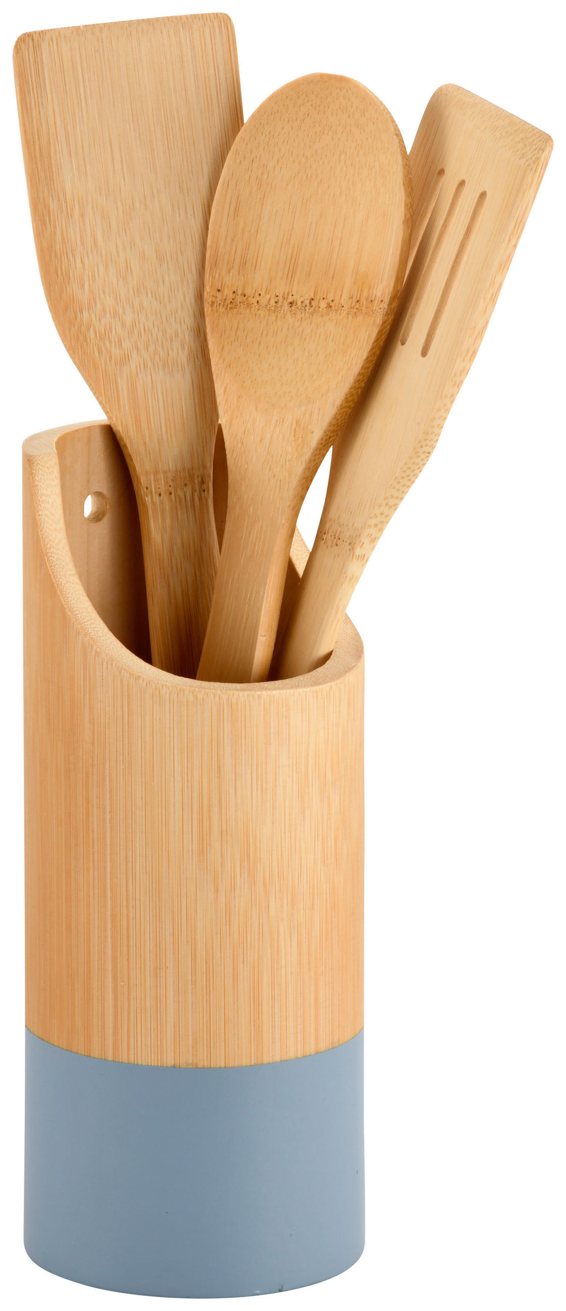 KÜCHENHELFERSET  - Hellbraun/Pastellblau, Basics, Holz (9/9/30cm) - Kesper