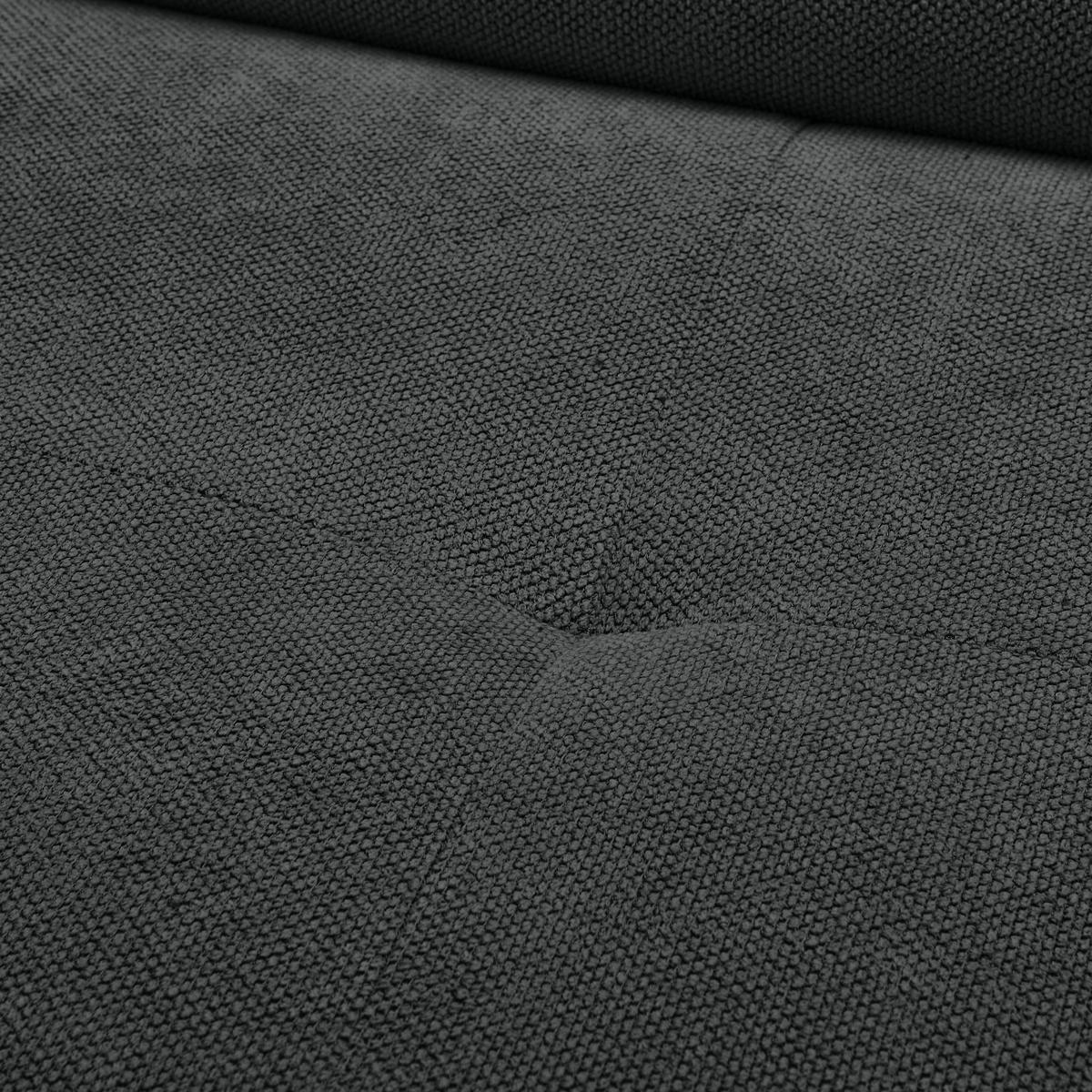 ECKSOFA in Webstoff Dunkelgrau  - Dunkelgrau/Schwarz, Design, Textil/Metall (280/235cm) - Hom`in