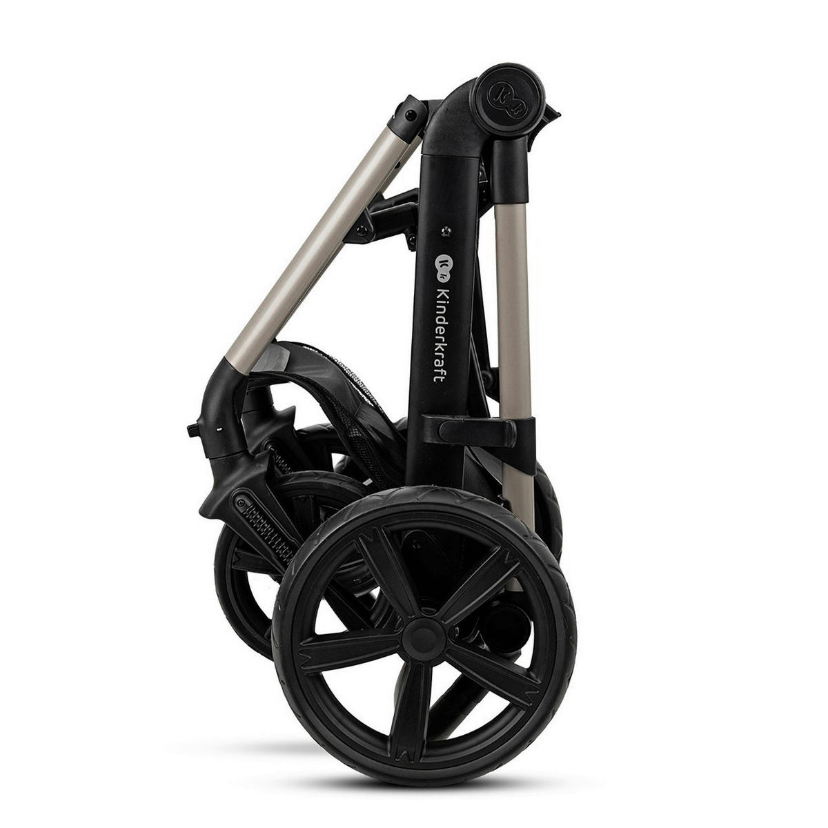 KINDERWAGENSET Moov 2 3in1 EVA WHEELS  - Schwarz/Grau, Basics, Textil/Metall (60/86,5/106cm) - Kinderkraft