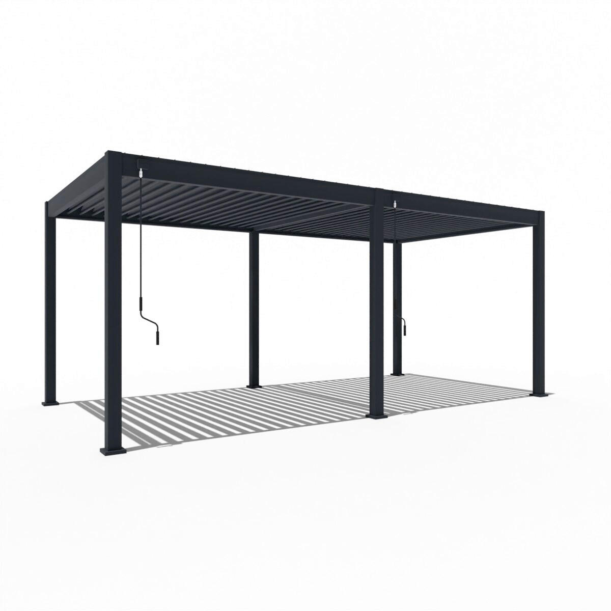 PERGOLA 300/600/255 cm   - Graphitfarben, Basics, Metall (300/600/255cm) - Gardenson