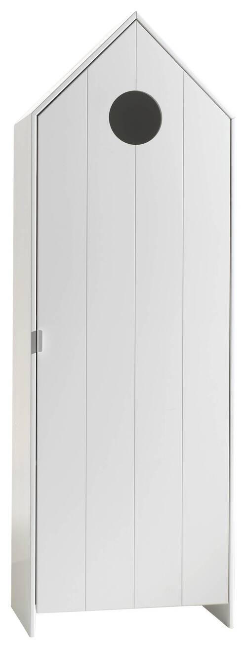 KINDERKLEIDERSCHRANK Weiß - Weiß, MODERN, Holzwerkstoff (57,6/171,3/37cm) - MID.YOU