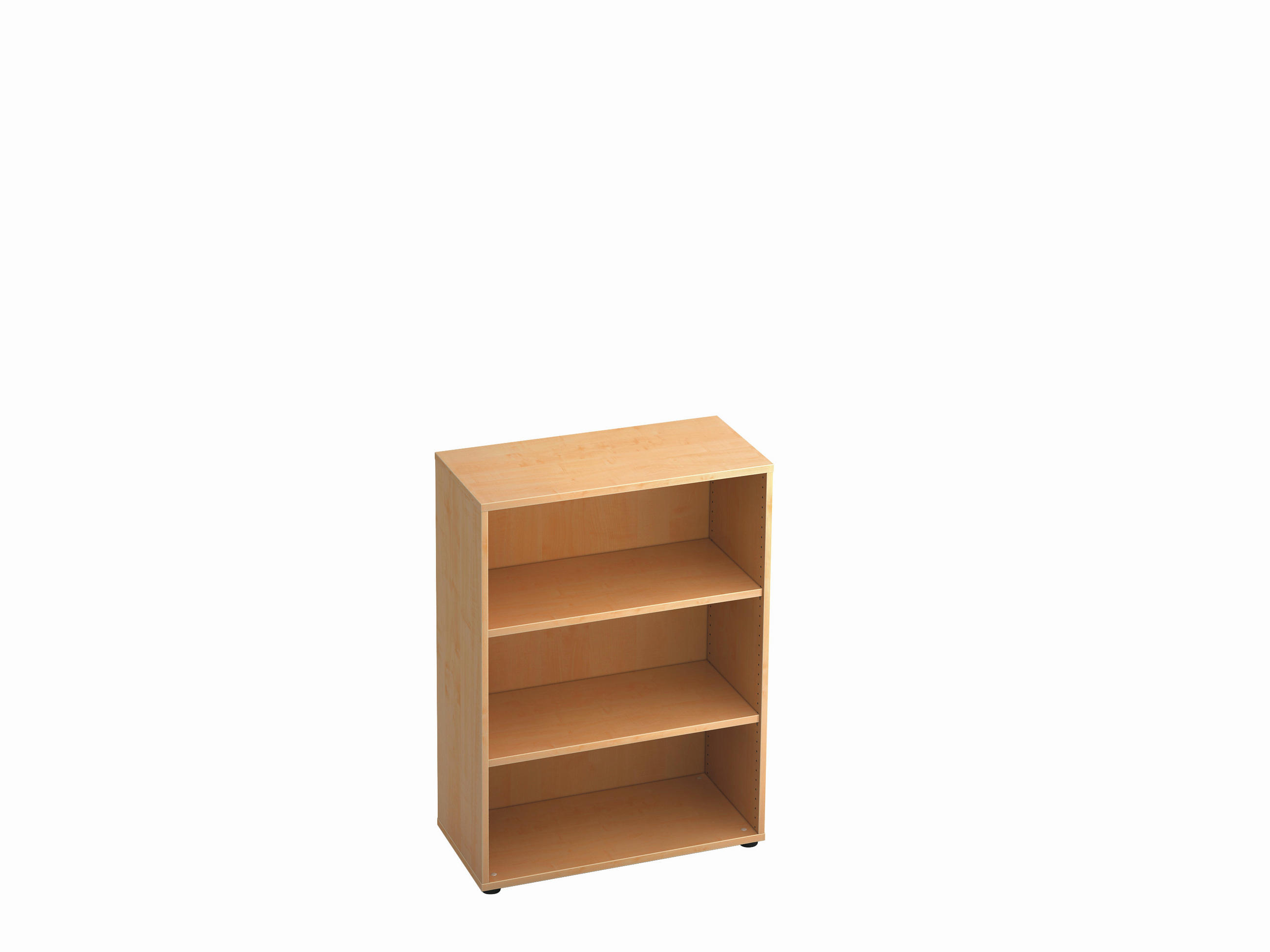 REGAL  80/110/40 cm Ahornfarben  - Ahornfarben/Schwarz, KONVENTIONELL, Holzwerkstoff/Kunststoff (80/110/40cm) - Venda
