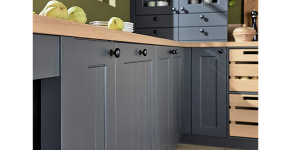 EINBAUKÜCHE   - Schwarz, Design, Holzwerkstoff - Novel