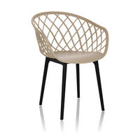 BESUCHERSTUHL  in Beige  - Beige/Schwarz, MODERN, Kunststoff (57/76/53cm) - MID.YOU