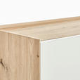 HIGHBOARD Weiß, Eiche Artisan Einlegeböden  - Eiche Artisan/Weiß, Design, Holzwerkstoff/Metall (110/124/40cm) - Carryhome