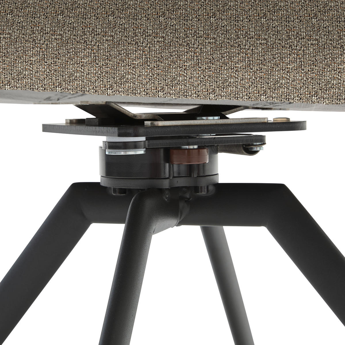 ARMLEHNSTUHL  in Stahl Struktur  - Anthrazit/Braun, Design, Textil/Metall (59/86/63cm) - Venjakob