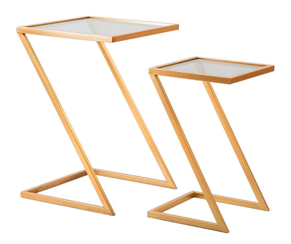 COUCHTISCH - Goldfarben, Basics, Glas/Metall (40/60/40cm)