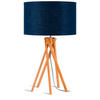 TISCHLEUCHTE GOOD&MOJO  32/59/32 cm   - Blau/Naturfarben, Trend (32/59/32cm) - Good & Mojo