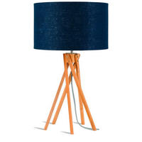 TISCHLEUCHTE GOOD&MOJO  32/59/32 cm   - Blau/Naturfarben, Trend (32/59/32cm) - Good & Mojo