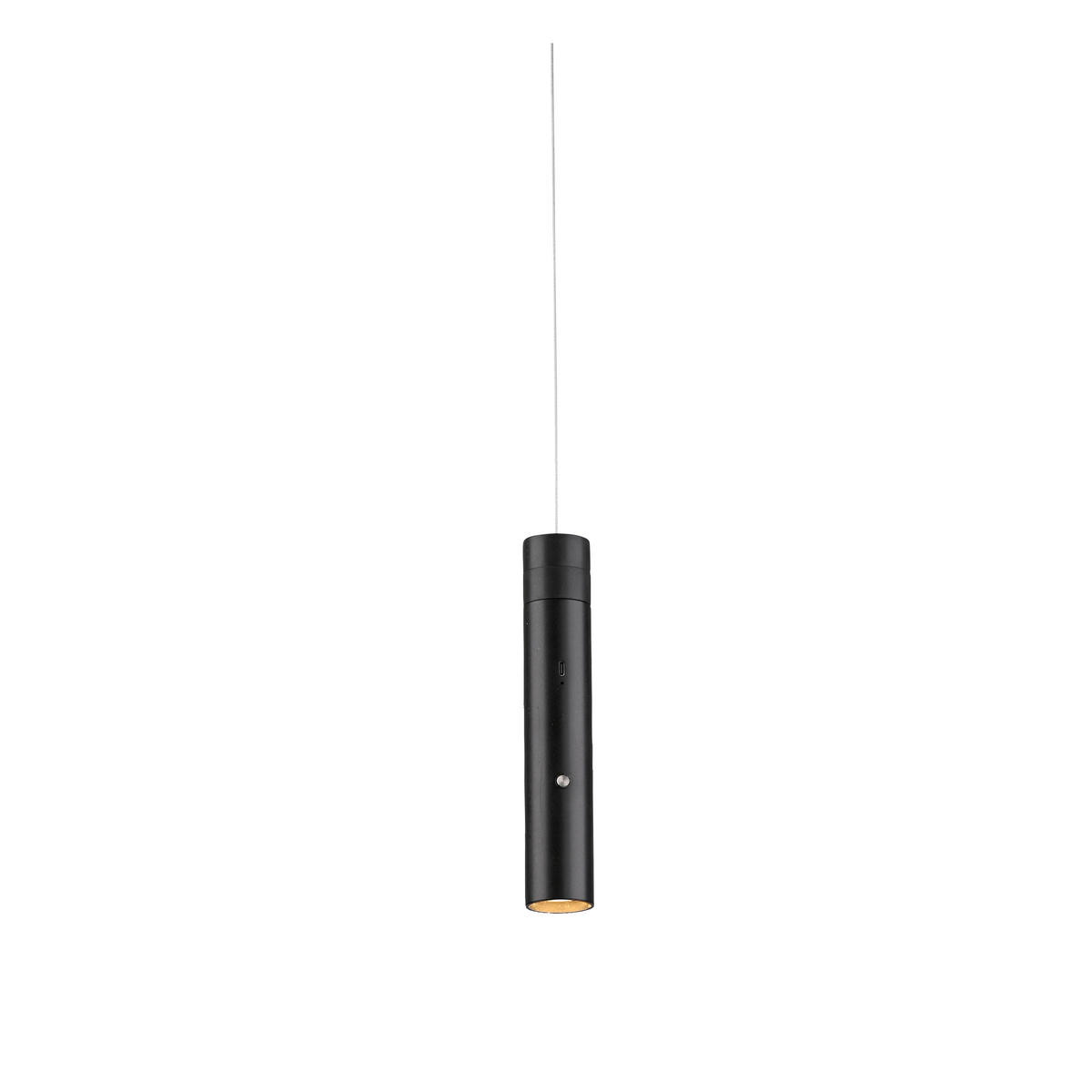 VISEČA LED-SVETILKA   3 W//3000 K/5 V/ - črna, Design, kovina/umetna masa (4/4/60-200cm)
