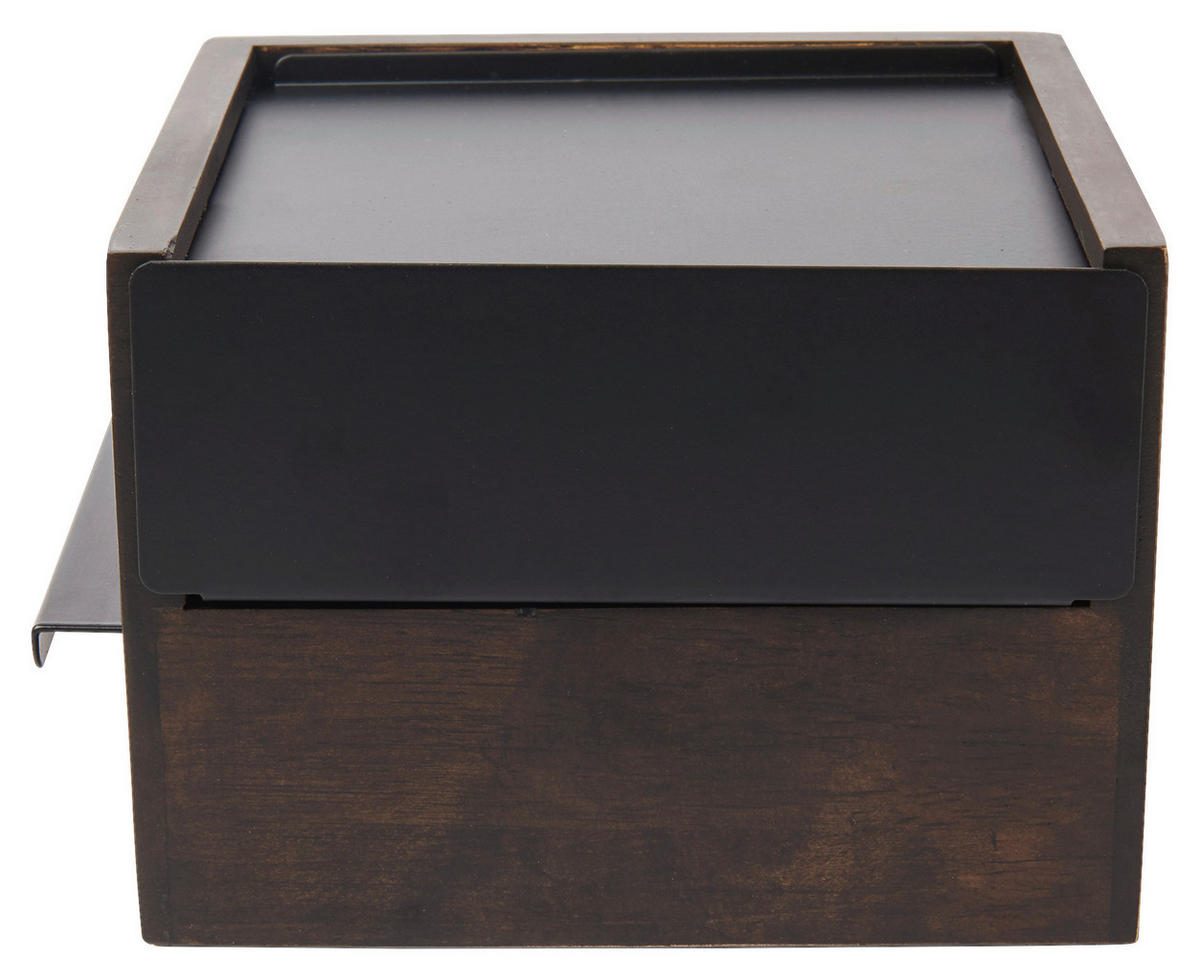 SCHMUCKBOX - Walnussfarben/Schwarz, Design, Holz/Metall (17/11,2/15,2cm) - Umbra