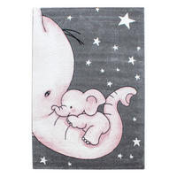 KINDERTEPPICH 200/290 cm Kids Elefant  - Pink/Weiß, Trend, Textil (200/290cm) - Ben'n'jen