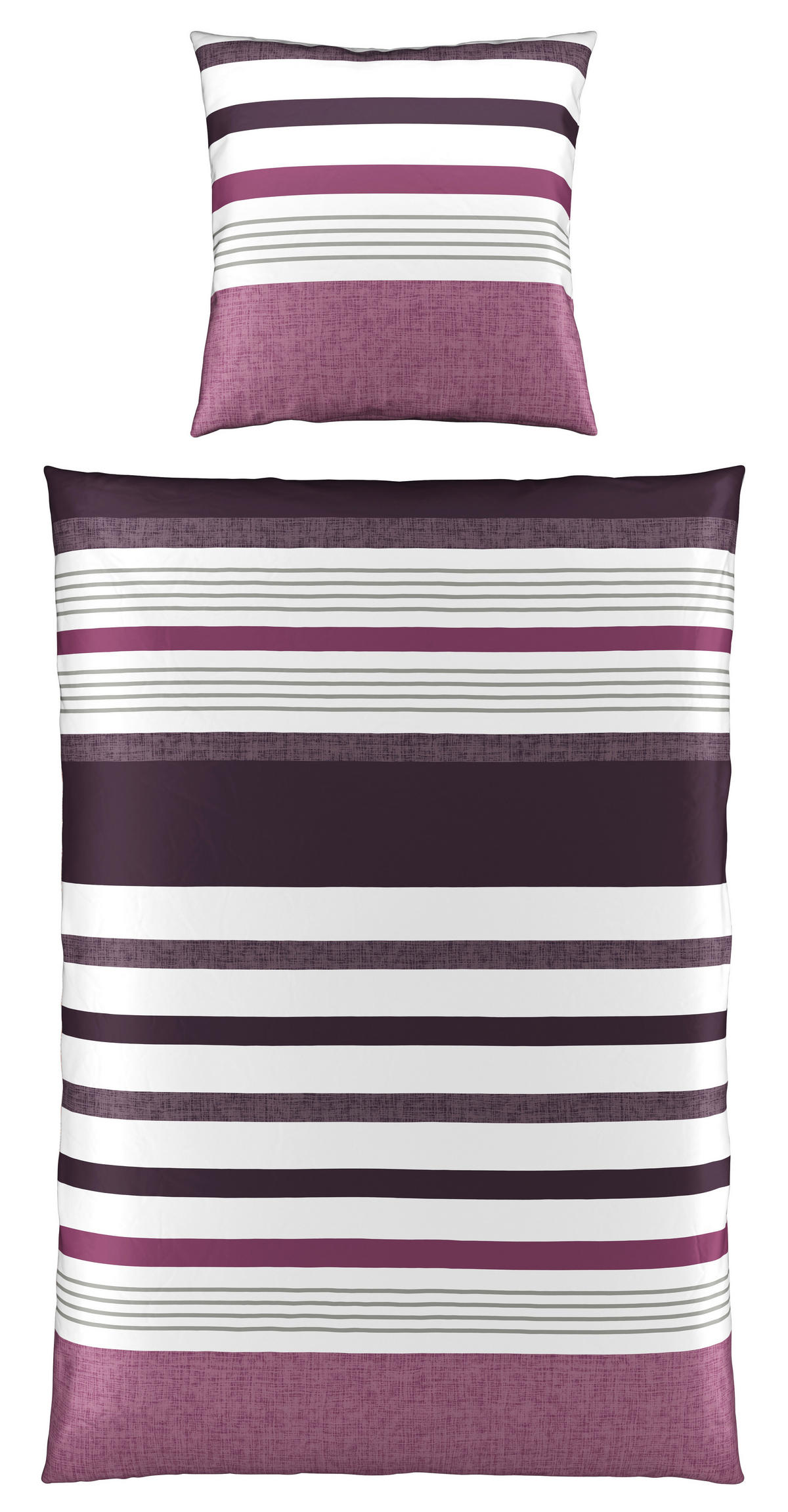 BETTWÄSCHE Satin 135/200 cm  - Mauve, Textil (135/200cm) - Novel