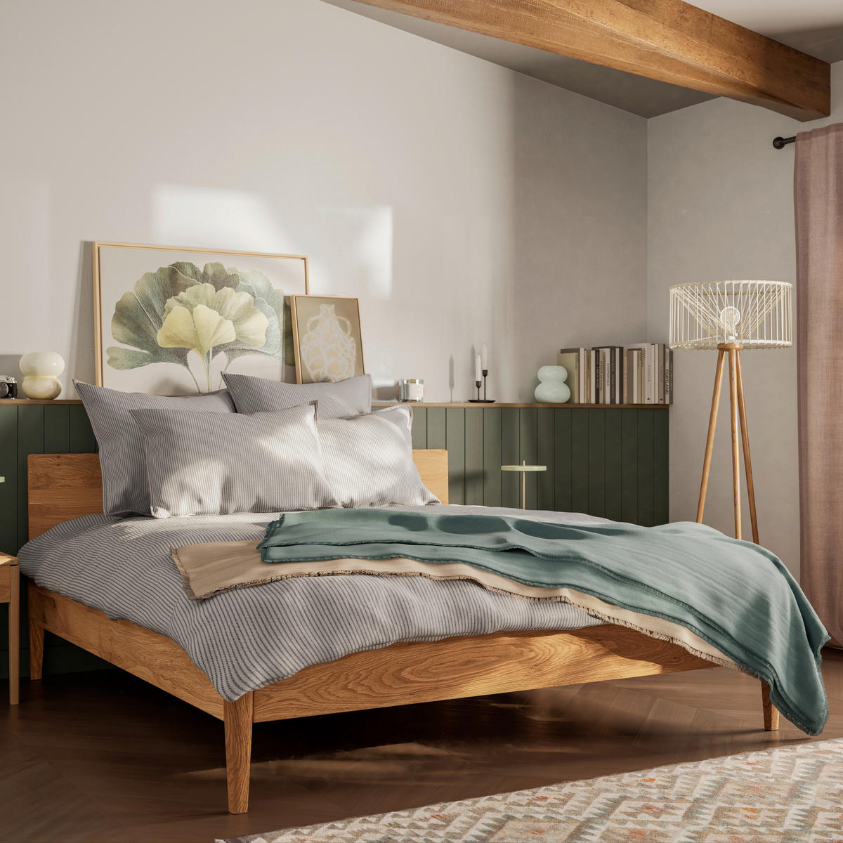 BETT 180/200 cm  in Eichefarben  - Eichefarben, Natur, Holz (180/200cm) - Boxxx