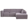 ECKSOFA in Struktur Grau  - Schwarz/Grau, Modern, Kunststoff/Textil (275/220cm) - Trendmanufaktur